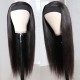 Kriyya Human Hair Headband Wigs Straight Glueless Wigs 150% Density