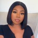 Kriyya Best U Part Wig Human Hair With Clips Bob Wigs 2X4 Middle Part 150% Density 8-14 Inch