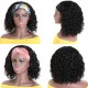 Kriyya Short BOB Headband Wig Water Wave Human Hair Wig Glueless Easy Wear
