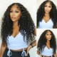 Kriyya Glueless Wet and Wavy Deep Wave V Part Wigs 2 in 1 Dry Straight Wet Curly Wig