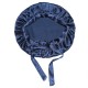 Satin Bonnet Adjustable Sleeping Cap - Navy Blue