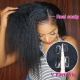Kriyya V Part Yaki Straight Wig No Leave Out Human Hair Wig Upgrade U Part Wig Natural Color