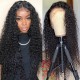 Kriyya Brazilian Human Hair Middle Part Lace Wigs 150 Density Jerry Curly Lace Wigs