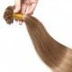 Kriyya Professional U-Tip Hair Extensions Nail Tip Hair- Light Golden Brown