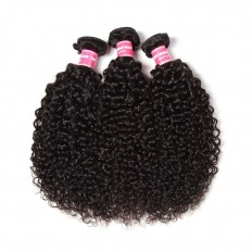 Kriyya Malaysian Virgin Hair Curly Human Hair 3 Bundles 9A Virgin Hair