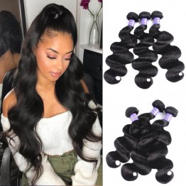 Kriyya Body Wave Virgin Human Hair 3 Bundles 7A Human Hair Weave Bundles