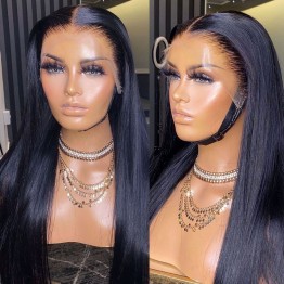 Kriyya 13x4 Straight Lace Front Wigs Pre Plucked Human Hair Wig 150% Density Dominique A. Same Style