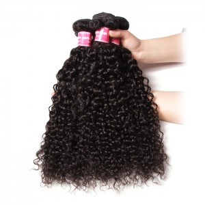 Kriyya Malaysian Curly Human Hair Weave 4 Hair Bundles 9A Virgin Hair