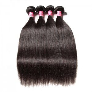 Kriyya Peruvian Straight Hair 4 Bundles Best Human Hair 9A Virgin Hair
