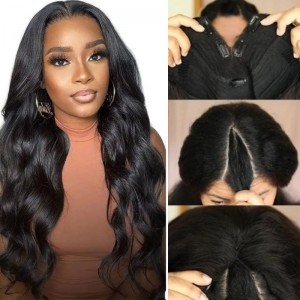 Kriyya V Part Body Wave Wig No Leave Out Human Hair Wig Upgrade U Part Wig 150% Density