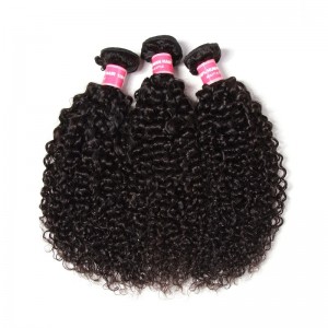 Kriyya Unprocessed Brazilian Curly Human Hair 3 Bundle Deals 9A Virgin Hair