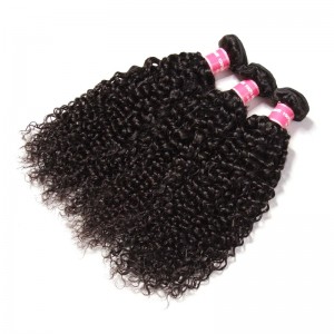 Kriyya Indian Curly Hair 3 Bundles Human Hair Weave 9A Virgin Hair