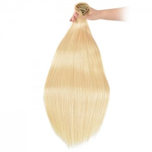 Kriyya Natural Hair Best Seamless Clip In Hair Extensions Blonde 100% Human Hair