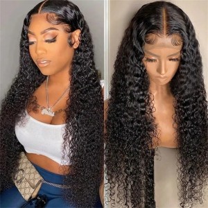 Kriyya Best 13x6 Curly Lace Front Wigs 180% Density Remy Human Hair Wig Online Sale