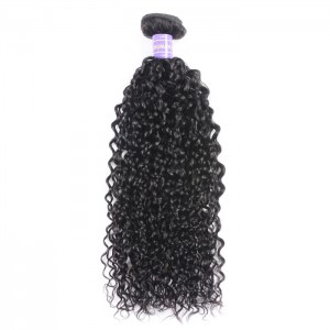 Kriyya Jerry Curly Hair Weave 1 Bundle 100% Unprocessed Human Hair