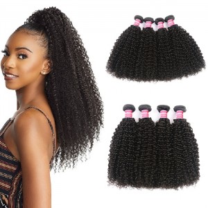 Kriyya Kinky Curly Bundles Brazilian Virgin Hair 4 Bundles