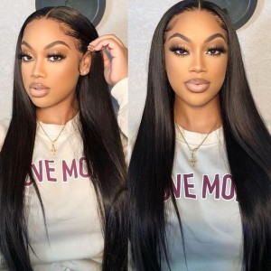 Kriyya 4×4 Straight Lace Closure Wig 150% 180% Density Human Virgin Hair
