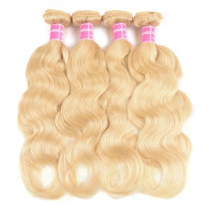 Kriyya Body Wave Hair 4 Bundles 613 Color Indian Human Hair Weave