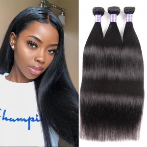 Kriyya Unprocessed Virgin Hair Straight Hair Weave 3 Piece 7A Human Hair