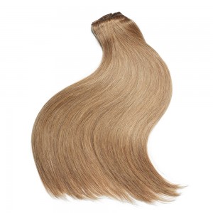 Kriyya 160g Clip In Hair Extensions Strawberry Blonde Remy Hair 16-24 Inch