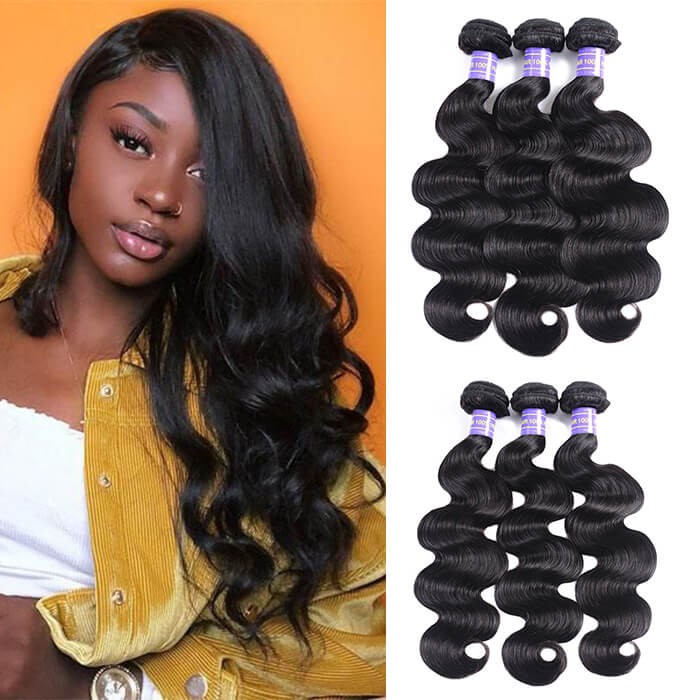 Kriyya Body Wave Unprocessed Virgin Hair 3 Bundles 7A Human Hair Weave