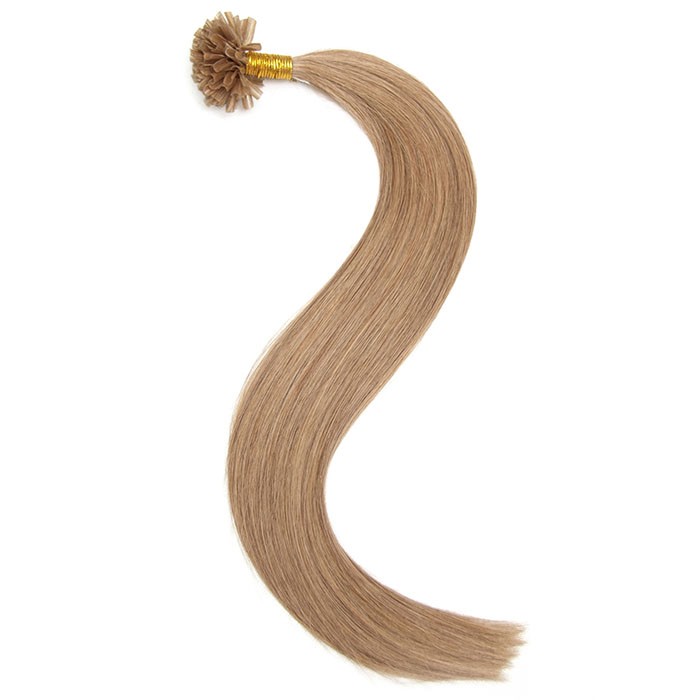 Kriyya Remy Hair Micro U-Tip Hair Extensions Light Golden Brown