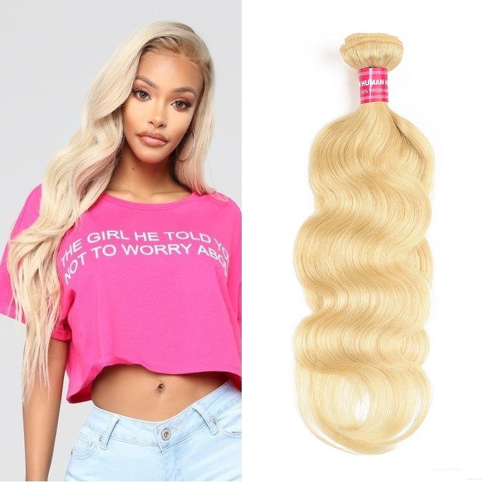 Kriyya Body Wave Bundles 613 Blonde Hair 1 Bundle Human Hair