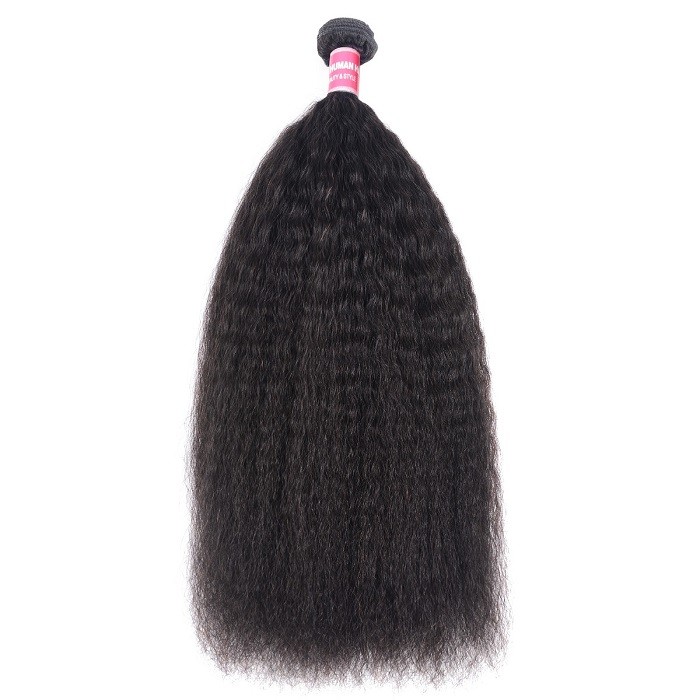 Kriyya 1 Piece Kinky Straight Hair Weave Unprocessed Human Hair