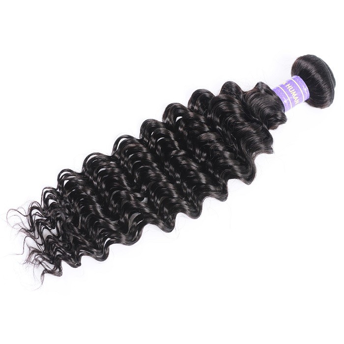 Kriyya Human Hair Weave 1bundle Deep Wave Sew In