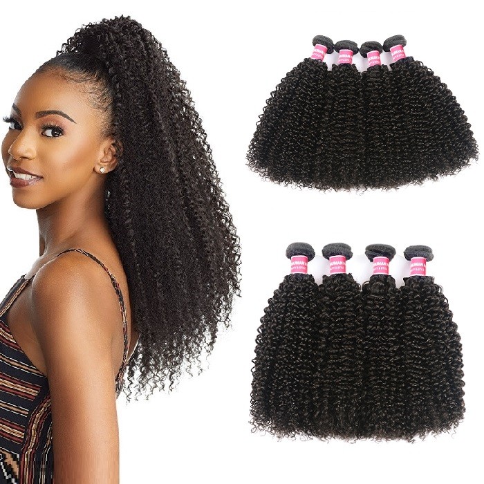 Kriyya Kinky Curly Bundles Brazilian Virgin Hair 4 Bundles