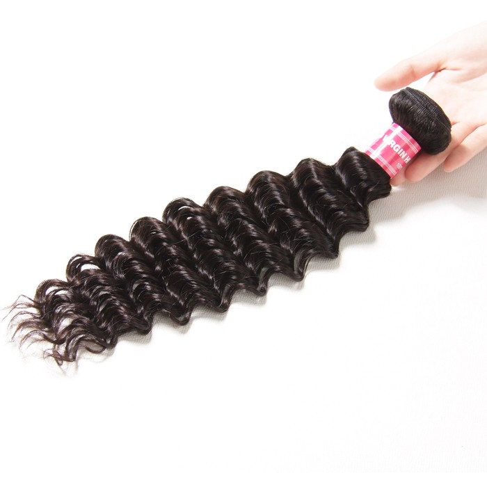 Kriyya Deep Wave 1 Bundle 100 Human Hair Weave