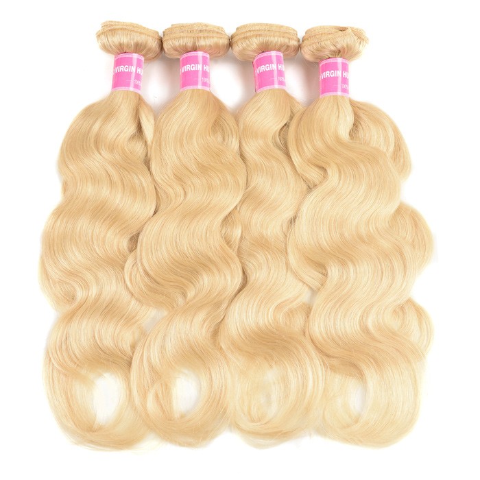 Kriyya Best Malaysian Human Hair Weave Body Wave Hair 4 Pcs 613 Color