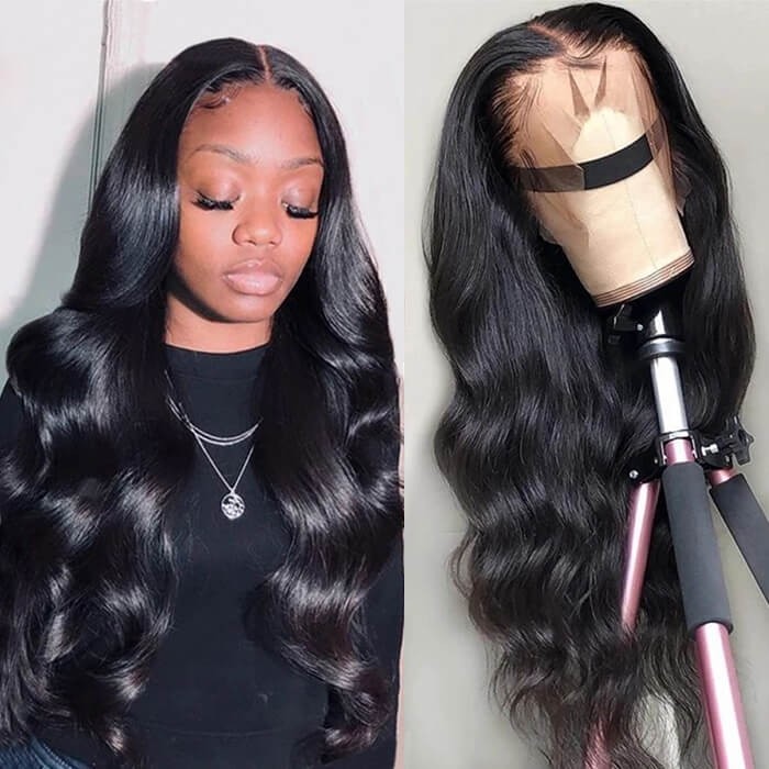 Kriyya Virgin Hair Body Wave Wig 13x4 Lace Front Wigs Human Hair 150% Density For Sale