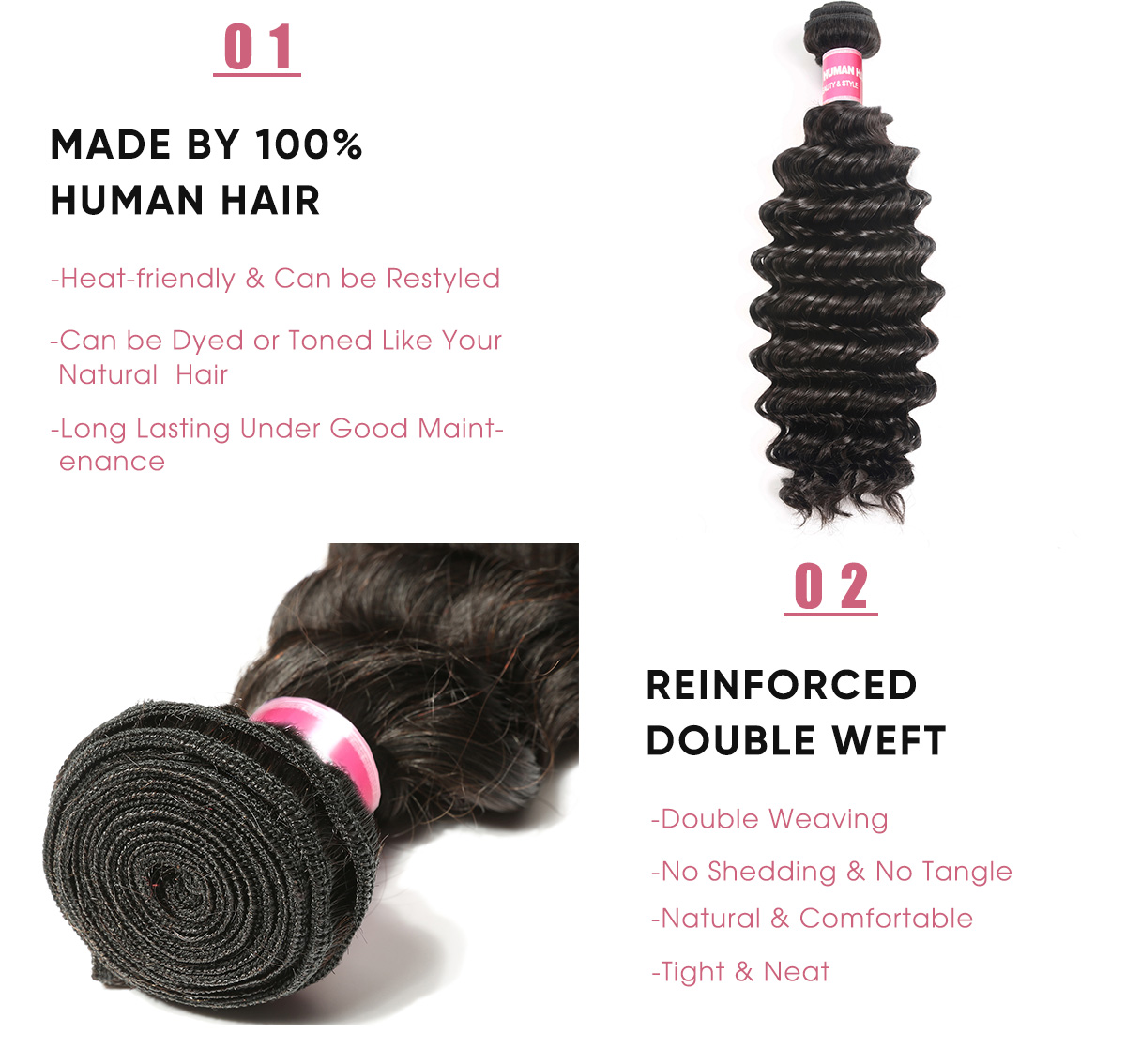 Deep Wave Cheap Hair Bundles 3 Pcs Virgin Hair 3 Bundles Deep Wave 100 Human Hair Weave