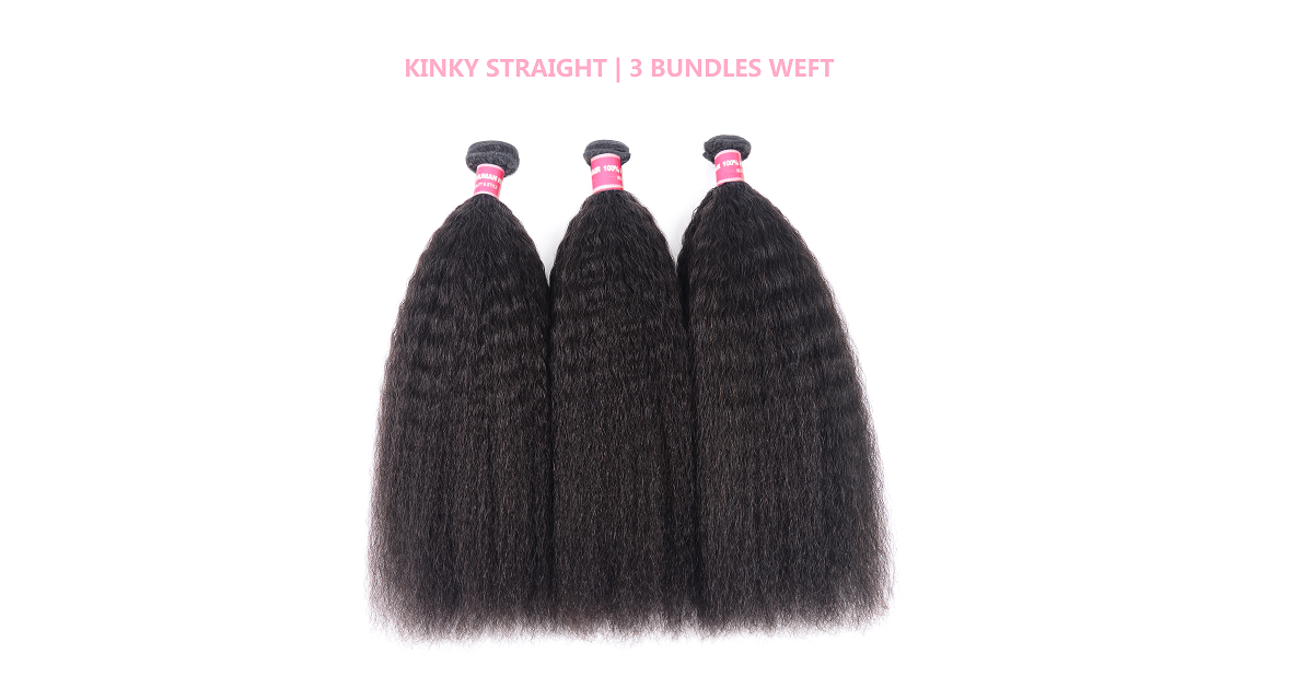 Kinky Straight Hair Bundle Deals Human Hair