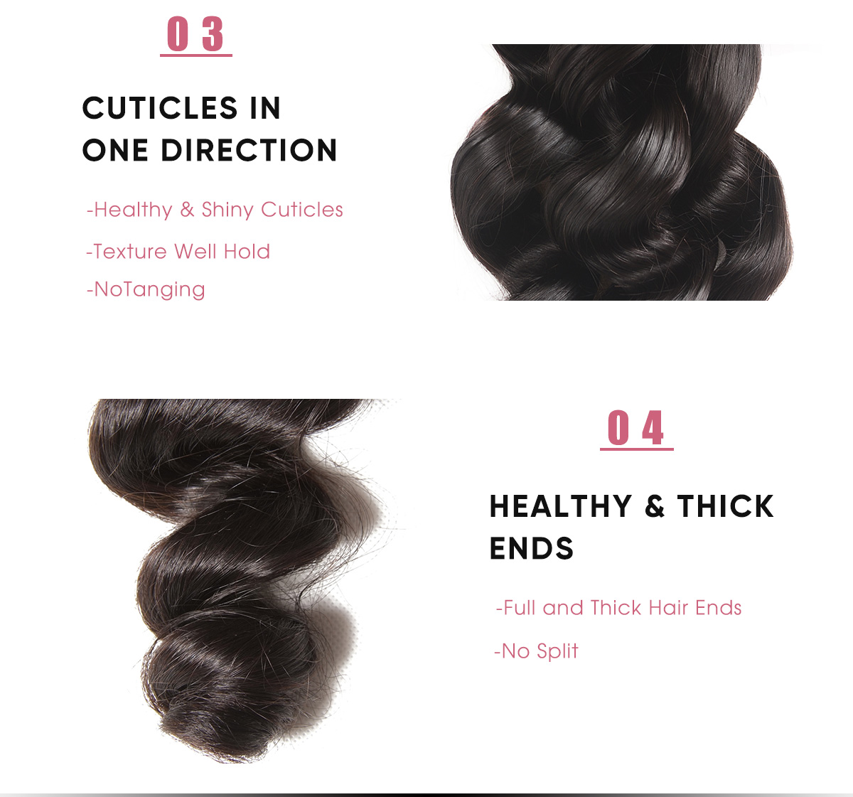 Loose Wave 3 Bundles 100 Human Hair Weave Virgin Hair 3 Pcs Brazilian Loose Wave Bundles