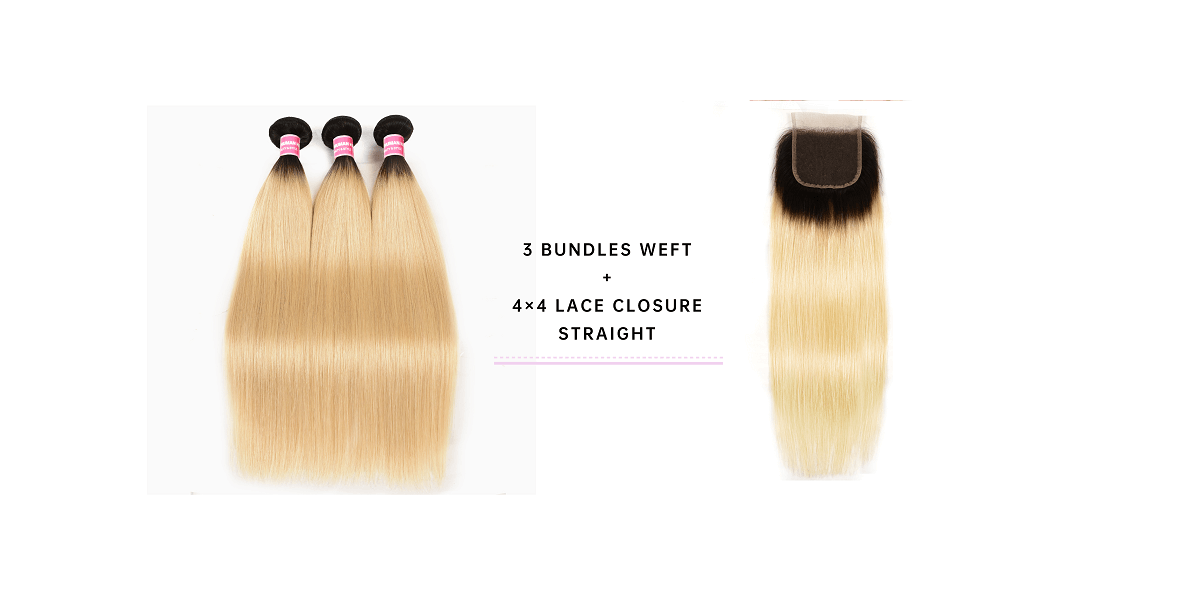 Straight 3 Bundles With Lace Closure 4x4 Inch 3 Bundles Straight Virgin Hair With 4x4 Lace Closure