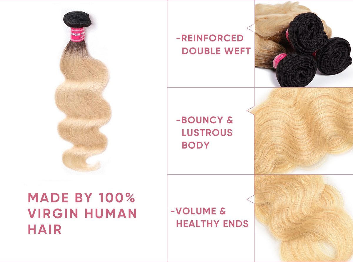 4 Bundles Body Wave Hair With 4x4 Lace Closure