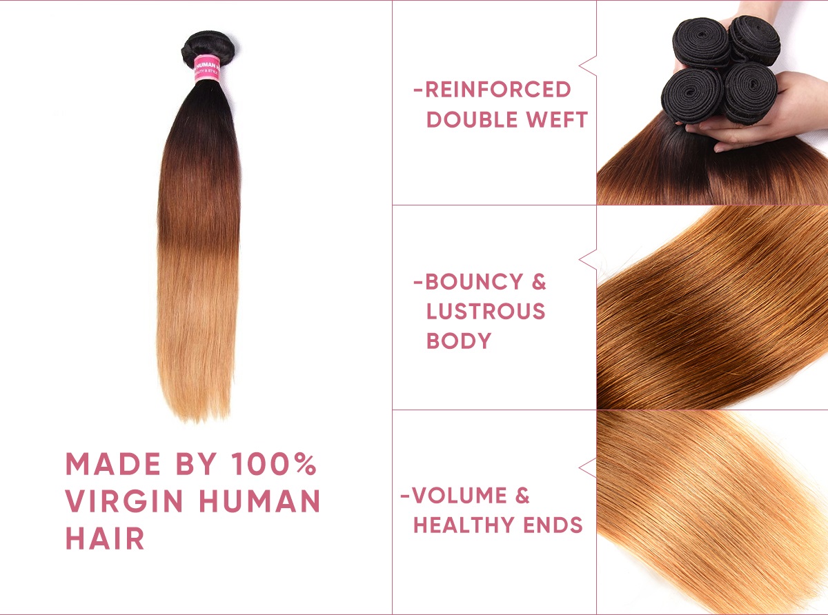 Straight 3 Bundles With Lace Closure 4x4 Inch Straight 3pcs With 4x4 Lace Closure