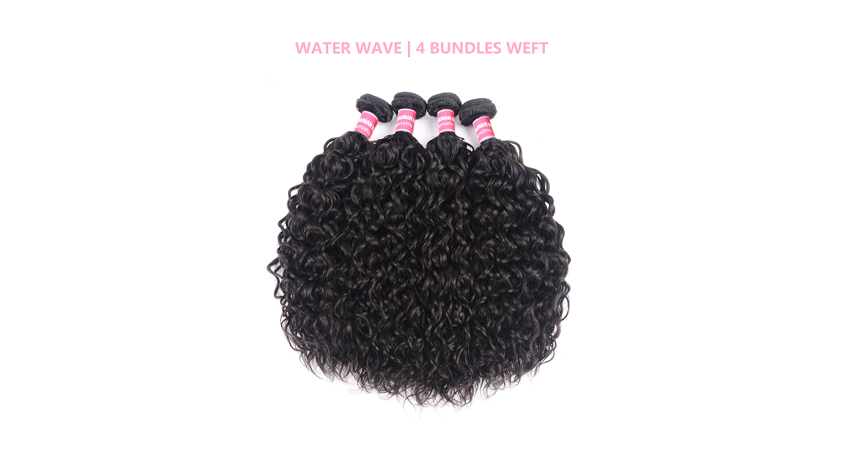 Water Wave 4 Pcs Brazilian Hair Bundles Water Wave 4 Pcs 100 Human Hair Bundles