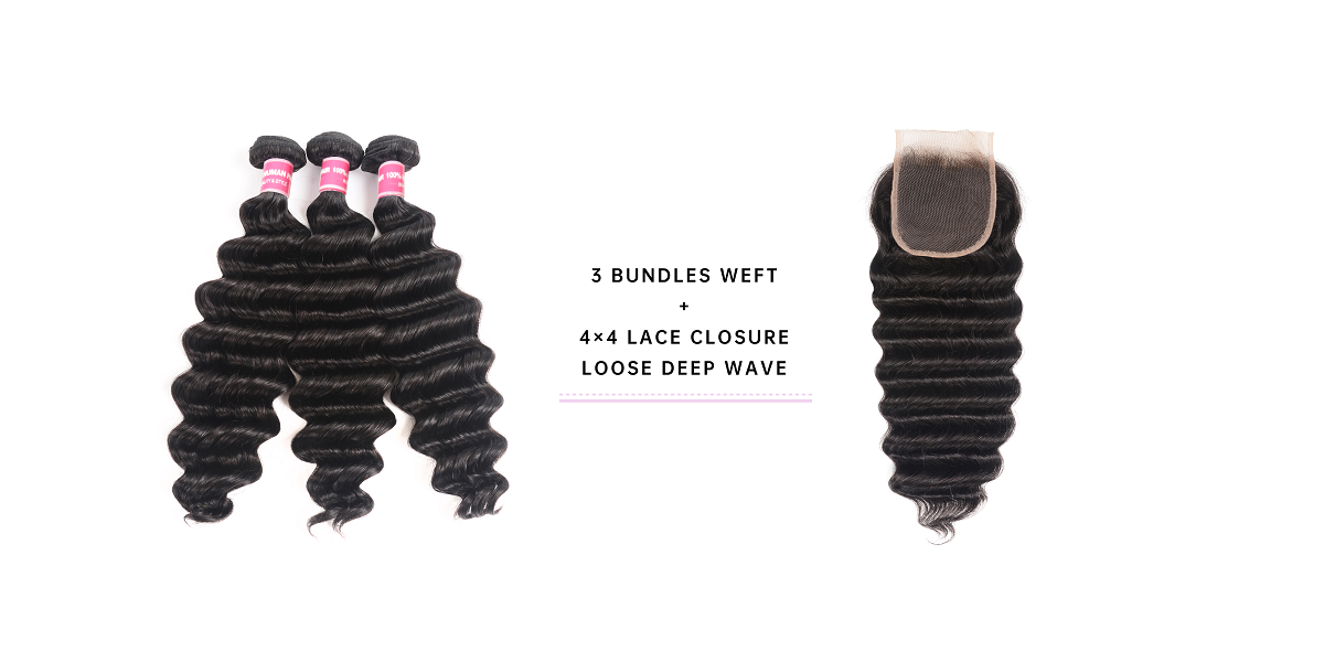 Virgin Hair 4 Bundles With Lace Closure 4x4 Inch 4 Bundles Virgin Hair With Lace Closure 4x4 Inch