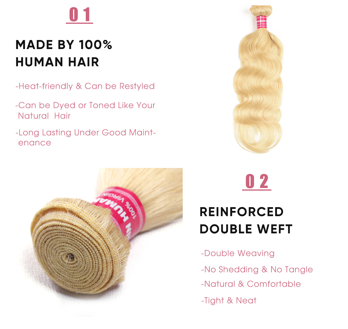 4 Bundles Human Hair 613 Body Wave Weave 4 Bundles Body Wave 100 Human Hair Weave