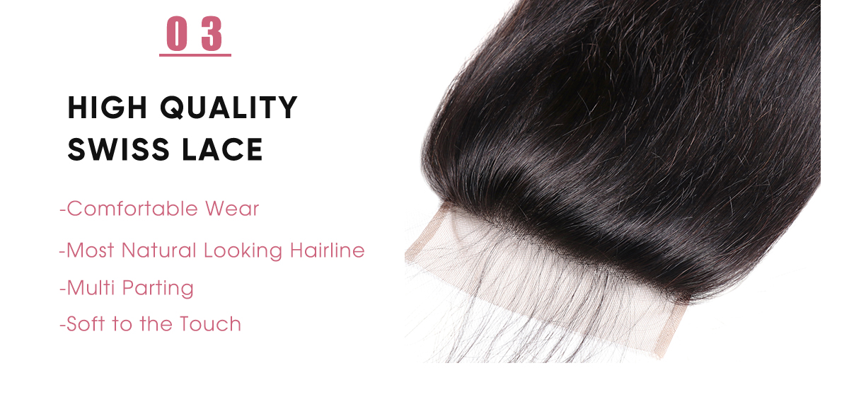 Straight Virgin Hair Lace Frontal Closure Straight Virgin Hair 5x5 Lace Closure