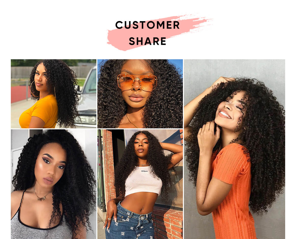 Human Hair Kinky Curly 4x4 Lace Closure Brazilian Virgin Hair 4x4 Lace Closure