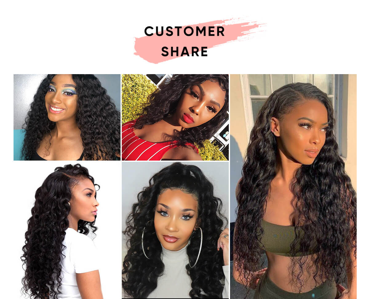 Loose Deep Wave Virgin Hair 4 Bundles With Closure Loose Deep Wave With 4x4 Lace Closure