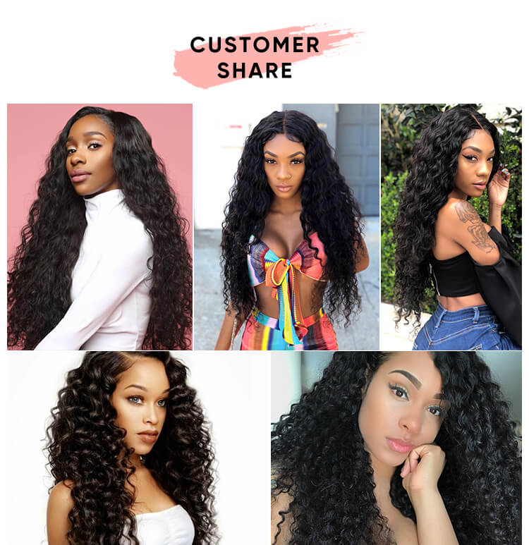 4 Bundles Human Hair With 13x4 Lace Frontal Brazilian Bundles With Frontal 13x4 Inch