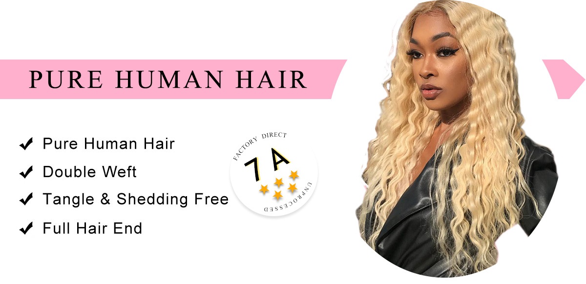 Virgin Hair 613 Deep Wave Weave