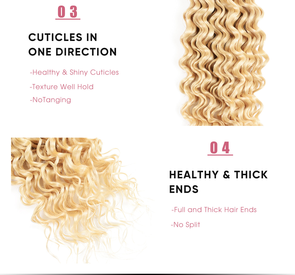 Deep Wave 613 Human Hair Bundles