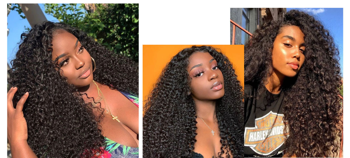 Brazilian 3 Pcs Jerry Curly Hair Bundles Jerry Curly 3 Bundles Human Hair Weave